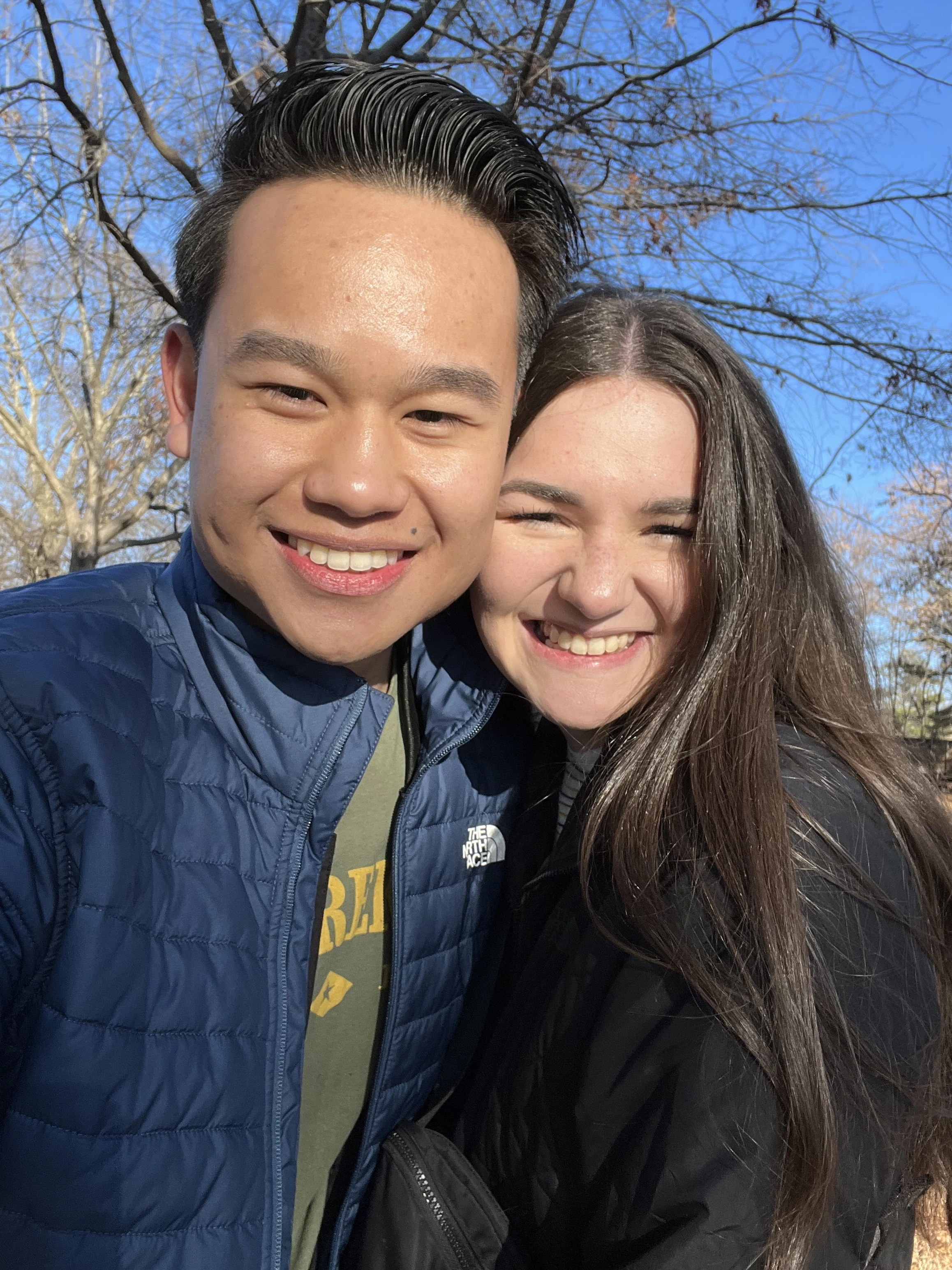 Justin and Anna's winter selfie